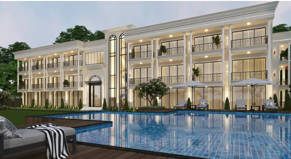 Modern luxury living room interior design by Studio Design Box in Gurugram